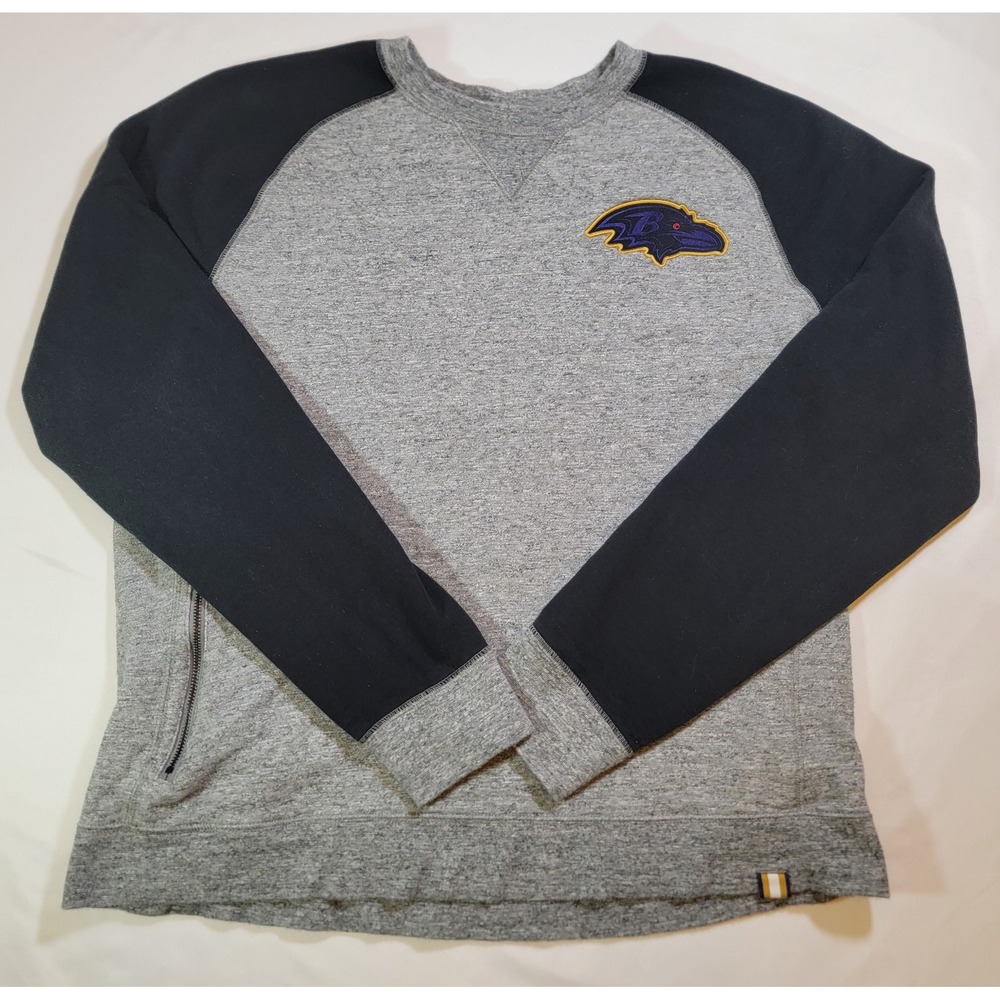 Nike Baltimore Ravens Fleece 1/4 Zip Jacket  Pullover Size 2XL Gray Quarter Zip
